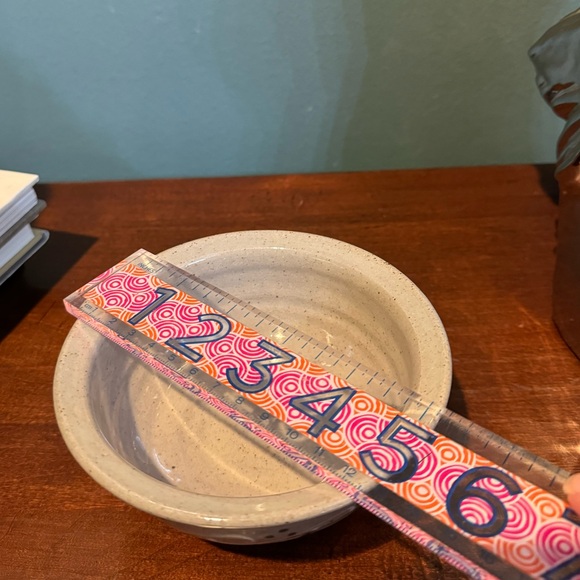 Vintage Great Bay Pottery Hand Painted Bowl Crock Speckled Maine 5.25” - Picture 6 of 7